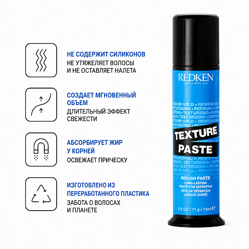 Паста для моделирования и текстурирования волос - Redken Rough Paste 12